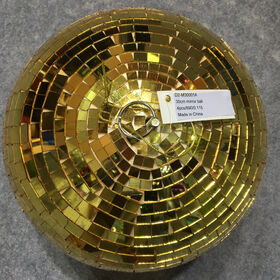 Espejo SDE Bola de discoteca navideña 300MM DORADA Adornos grandes para árbol de Navidad para decoración de fiestas