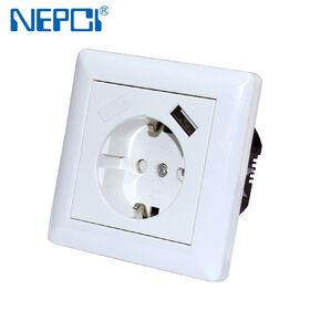 Dual USB AC Power Socket Embedded Dual USB Desktop Receptacle DC Charging  Power Panel Module Outlet 5V 2.1A