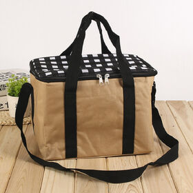 Hochwertige isolierte Oxford Square Picknicktasche, zuverlässige thermische Oxford Square Lunchtasche, isolierte Kühltasche für Lebensmitteleinkäufe