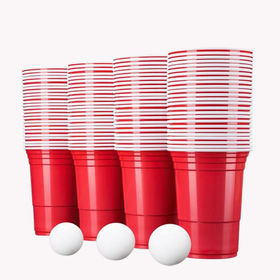 Wholesale Disposable Plastic PS Cups 12 Oz Red Solo Party Cups Beer Pong  Cups - China Disposable Party Shot Cups and Double Color Party Cups price