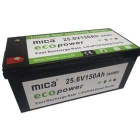 Fábrica ISO9001 Bateria LiFePO4 24V 150Ah bateria de lítio para sistema de armazenamento de energia solar EV RV PV