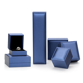 FSD Geschenk OEM Luxus PU Leder Schmuckverpackungsbox mit individuellem Logo auf Lager