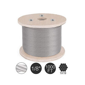 7x7/7x19/1x19 Aircraft Cable 1/8 1/4 T316 Stainless Steel Wire Rope For  Deck Rails Cable Railing Kits Steel Cable Rope Wires $0.1 - Wholesale China Wire  Rope at Factory Prices from Chonghong Industries
