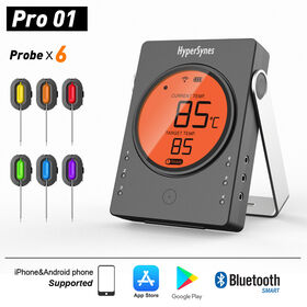 Updated Bluetooth BBQ Thermometer for Meat Cooking and Grill Two-in-One -  China BBQ Thermometer, Bluetooth Meat Thermometer