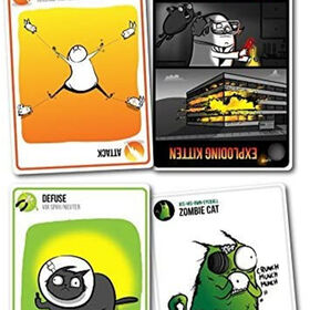 Exploding Kittens Happy Salmon Family-Friendly Party - Card Games for  Adults, Teens & Kids