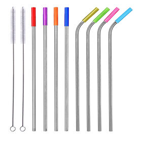Paille 6mm en Métal Acier Inoxydable Réutilisable Écologique pour Boissons avec Silicone - Prix Compétitif et Personnalisable
