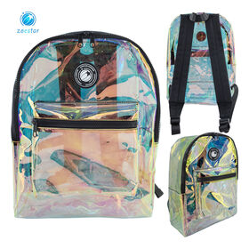 Großhandel: Robuster, durchsichtiger PVC-Rucksack mit individuellem Logo – Transparente Schultasche für Kinder und Erwachsene