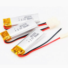 High quality lipo battery 3.7v 90mah lithium polymer battery pack 401030 for smart watch