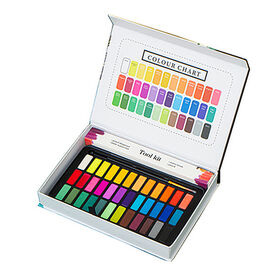 8 Farben Marken Semi-Trocken Ungiftig Umweltfreundlich Aquarellfarben Set für Kinder