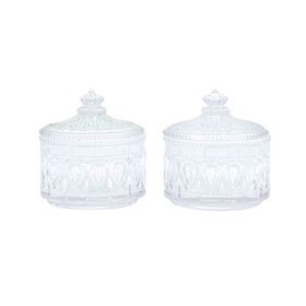 Toples Kaca 5.5oz dengan Tutup Kaca untuk Pembuatan Lilin - Harga Pabrik