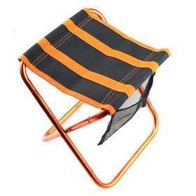 Compact Fishing Stool Foldable Camping Chair with Cooler Bag