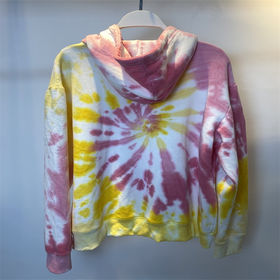 tie dye sherpa pullover wholesale