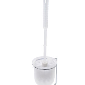 Good Grips Compact Plastic Toilet Brush and Holder in White