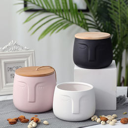 Buy Wholesale China Modern White Big Custom Kitchen Canister Ceramic Cookie  Biscuit Jar & Ceramic Biscuit Jar at USD 2.5