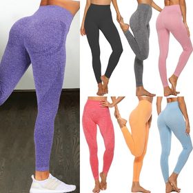 Women Fitness Seamless Gradient High Waist Skinny Leggings Push Up