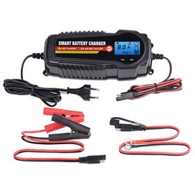 Buy Wholesale China Multi-stage Lcd Display 6v/12v 0.8a/3.8a Smart Fully Automatic  Battery Float Charger / Maintainer & Battery Charger at USD 11.5