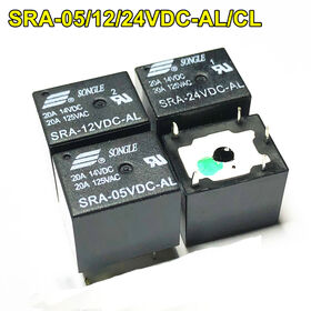 50pcs 5pins 12V SRA-12VDC-CL 20A 125VAC 14VDC T74 Relay