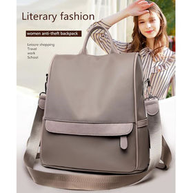 AOPMGOE Women Fashion Backpack Purse/Multicoloured Waterproof Nylon Anti-theft Rucksack Lightweight School Shoulder Bag 