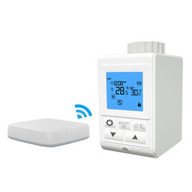 Robinet de Radiateur Programmable avec Contrôle de Température et Commande Vocale Compatible Alexa