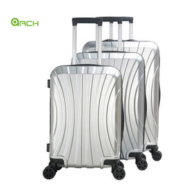 Conjunto de 3 Malas de Viagem com Rodas em ABS+PC, Design Moderno com Gancho Inteligente Lateral, Tamanhos 20", 24" e 28"