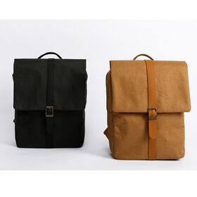Wholesale Eco friendly waterproof school backpack washable Kraft paper bag