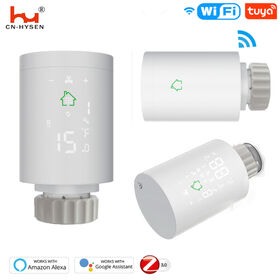 Smart Heating Radiator Thermostat,Compatible with Amazon Alexa Google Home Programmable Thermostatic