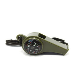 Emergency Survival Whistles with Compass and Lanyard for Outdoor Hiking, Camping, Boating, Hunting