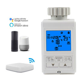 Válvula Termostática Inteligente TUYA Zigbee TRV para Radiador, Controlador de Temperatura de Calefacción con Control por Voz