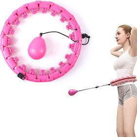 Hula Hoop Pondéré Ajustable, Appareil de Massage et Amincissement de la Taille, Outil d'Exercice pour Yoga et Pilates