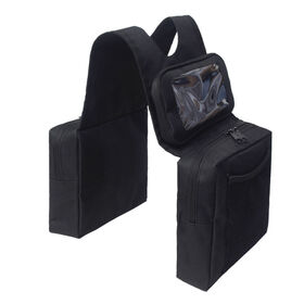Motorcycle Waterproof 600d Oxford Cloth ATV Saddle Bag W/ Insulated Cup Holder & Phone Pocket Bag