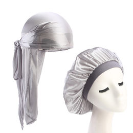 Wholesale Wholesale Luxury Women Bonnets And Satin Hair Wraps Custom Brand  Velvet Silk Designer Bonnets And Durags Sets For Men From m.