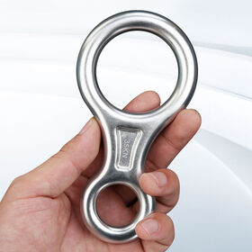Carabiner Panjat Tebing Descender Cincin Pengaman Turun Bukit Descender Penyelamat Aluminium