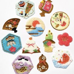 Buy Wholesale China Cute Die Cut Flocking Felt Fabric Sticker