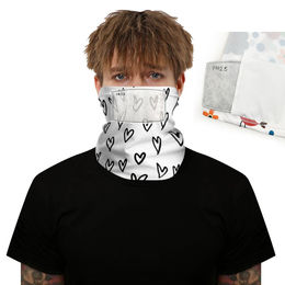 Sunday 5PC Neck Gaiter Face Scarf Bandanas with Safety Carbon Filters Ride Sport Bandana