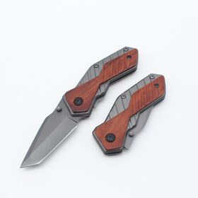 OEM Top Quality Padauk Wood Handle Stainless Steel Outdoor Mini Folding Pocket Knife