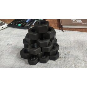 7/8-9 Heavy Hex Nuts New Package of 10 pcs Structural - Zinc Set #TR-1043F Warranity by Pr-Mch 