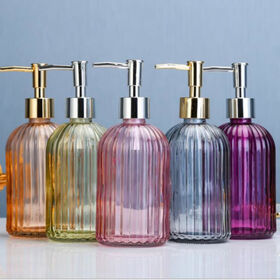 Large Size Bottle soap dispensers for Kitchen Dish Soap, Bathroom Soap, Essential Oil Clear