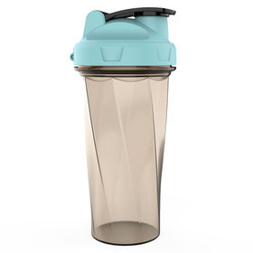 Leakproof Shaker Bottle For Protein Powder, Including Ball And Mixing Grid,  600ml Fitness Food Grade Cup