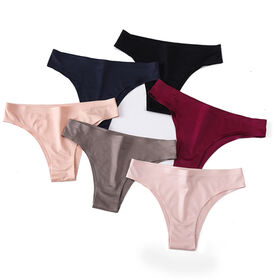 Buy Wholesale China Sexy Solid Color Laser Cut One Piece Bikini Seamless  Bulk Women Underwear Hipster Thong Panties With 9 Colors Customized & Sexy  Short Panty Woman Underwear at USD 0.55