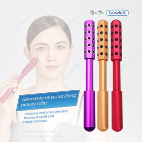 بكرة تدليك الوجه بالطاقة الشمسية والجرمانيوم من BOWKET لتحسين الدورة الدموية والعناية بجمال البشرة