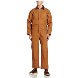 Men's Tall Size Zip-Front Coverall Men's Deluxe Insulated Coverall with Hemmed Sleeves