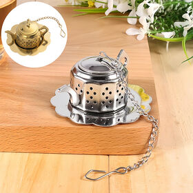 Modern Mini Teapot Shape Stainless Steel Tea Infuser Strainer for Brewing Loose Leaf Tea
