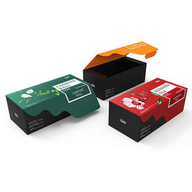 Kreative Flip-Type Multicolor Matte Kartonpapier Duftende Tee-Verpackungsbox für Gesundheitsprodukte