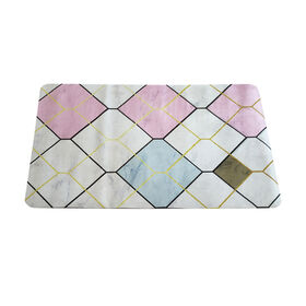 Hochwertige Hotel-Faser-Velours-Fußmatte, rutschfeste Badtürmatte