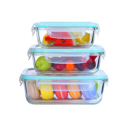 Glass Bowl Three Compartment Divided Box Linkfine 3 PCS Set Square Shape  High Borosilicate Glass Storage Mixing Bowl Lunch Box with Bamboo Lid -  China Glass Salad Bowl and Sports Bottle price