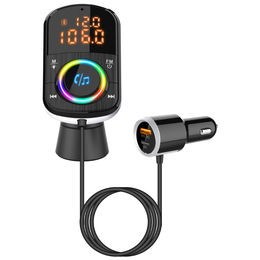 Car FM Transmitter Bluetooth 5.0 Car kit Handfree Dual USB+PD18W Fast  Charging Wireless Cigarette lighter MP3 Music Player - AliExpress