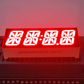 Display LED de 4 dígitos rojo ultrabrillante de 0.47 pulgadas, cátodo común y 14 segmentos