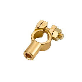 Brass Battery Terminal - Heavy Duty End Entry Barrel Type, End Entry 