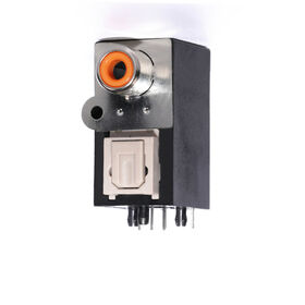 Manufacturer Fiber-optic Connector with RCA/Optical Jack Red or Black Colour