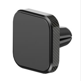 Carbon fiber texture creative appearance anti-skid magnetic air outlet car mobile phone holder